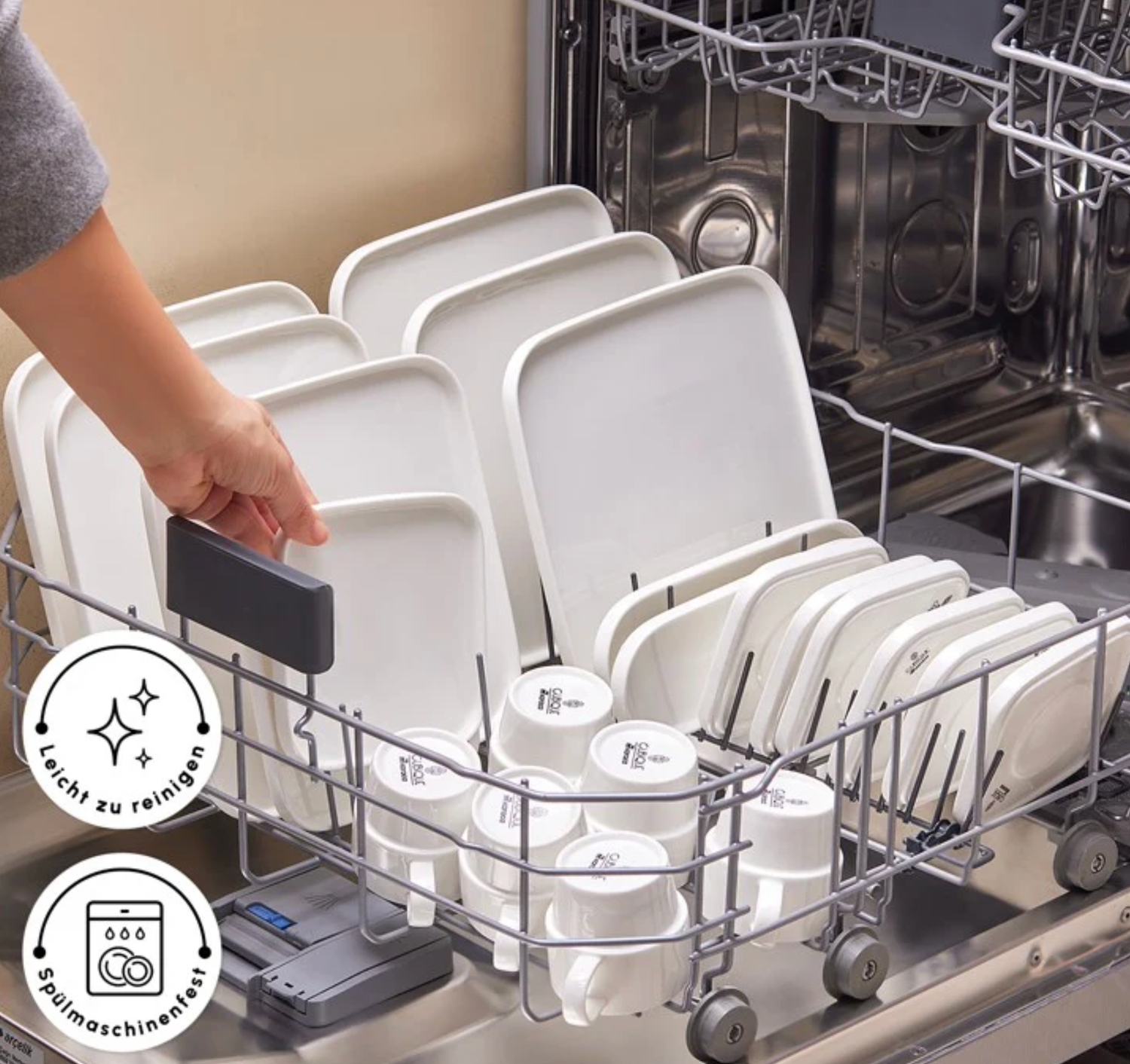 Karaca Stream Pure Cubique 35 Parça 6 Kişilik Kahvaltı Seti Kare