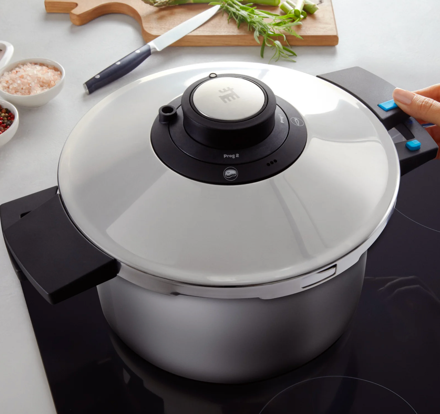 Karaca Quick and Safe Induction Based Pressure Cooker Set 6+8 Lt