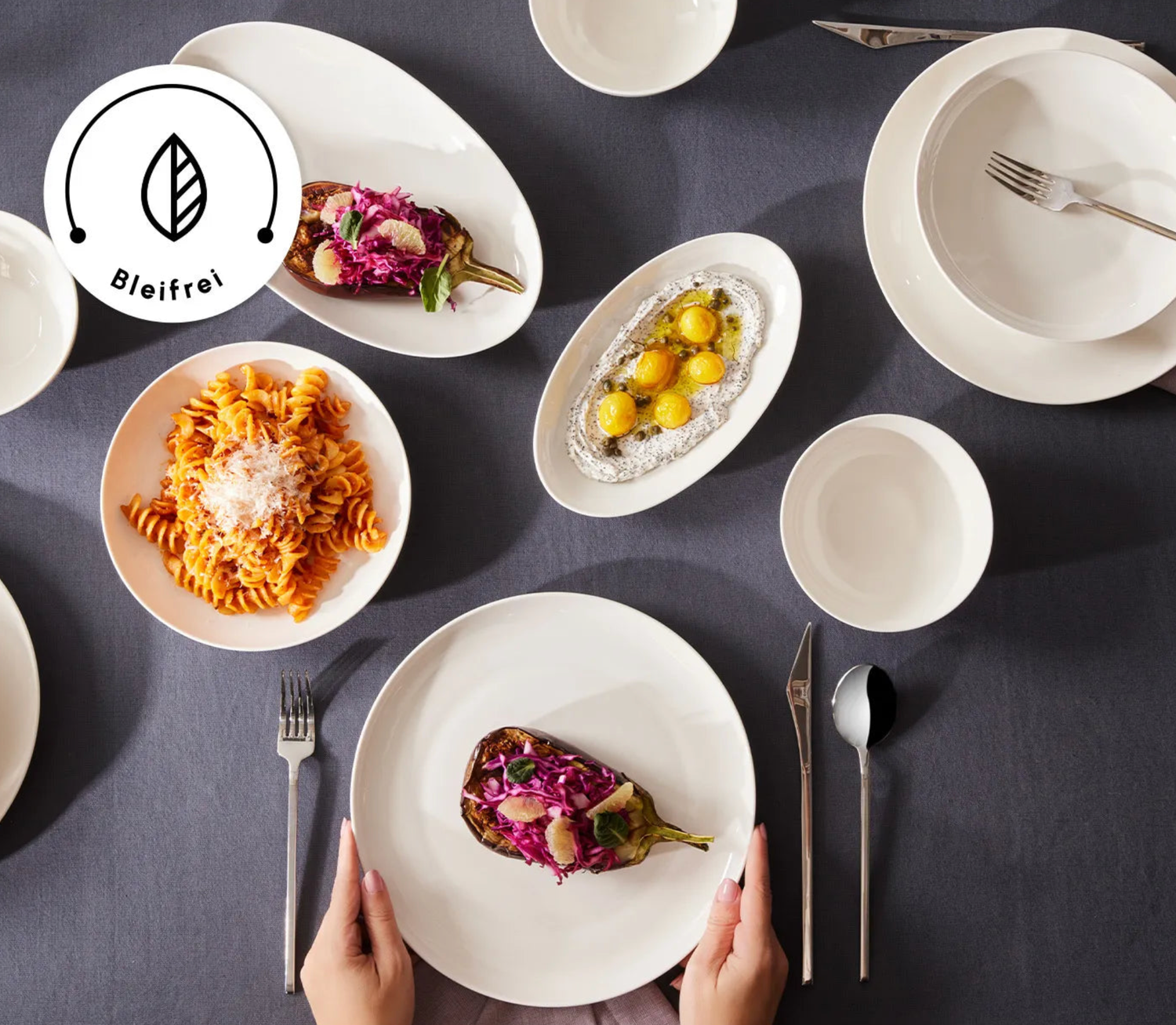 Karaca Forever Bone Allure 41-delige 12-persoons Serviesset