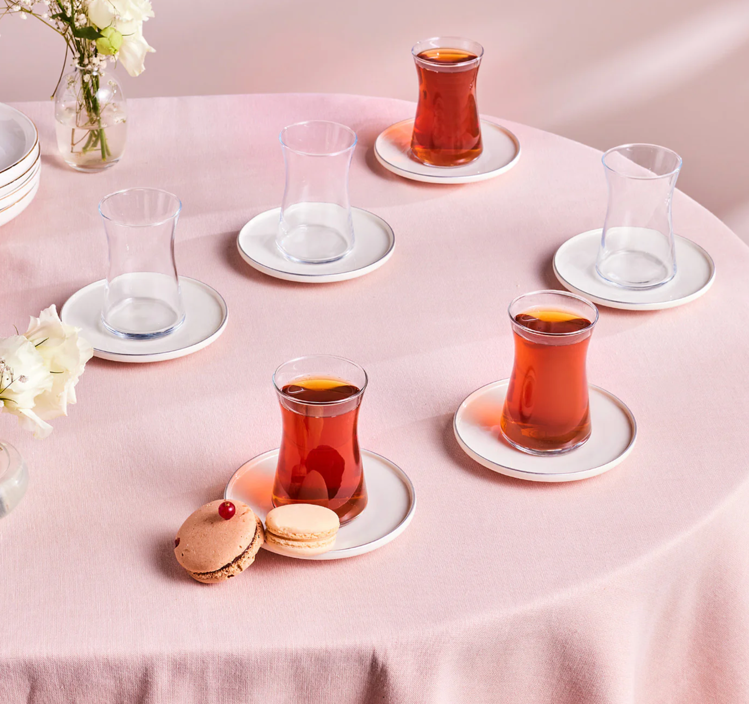 Karaca Streamline Saturn 6-Delig 12-Delig Theeset Platinium