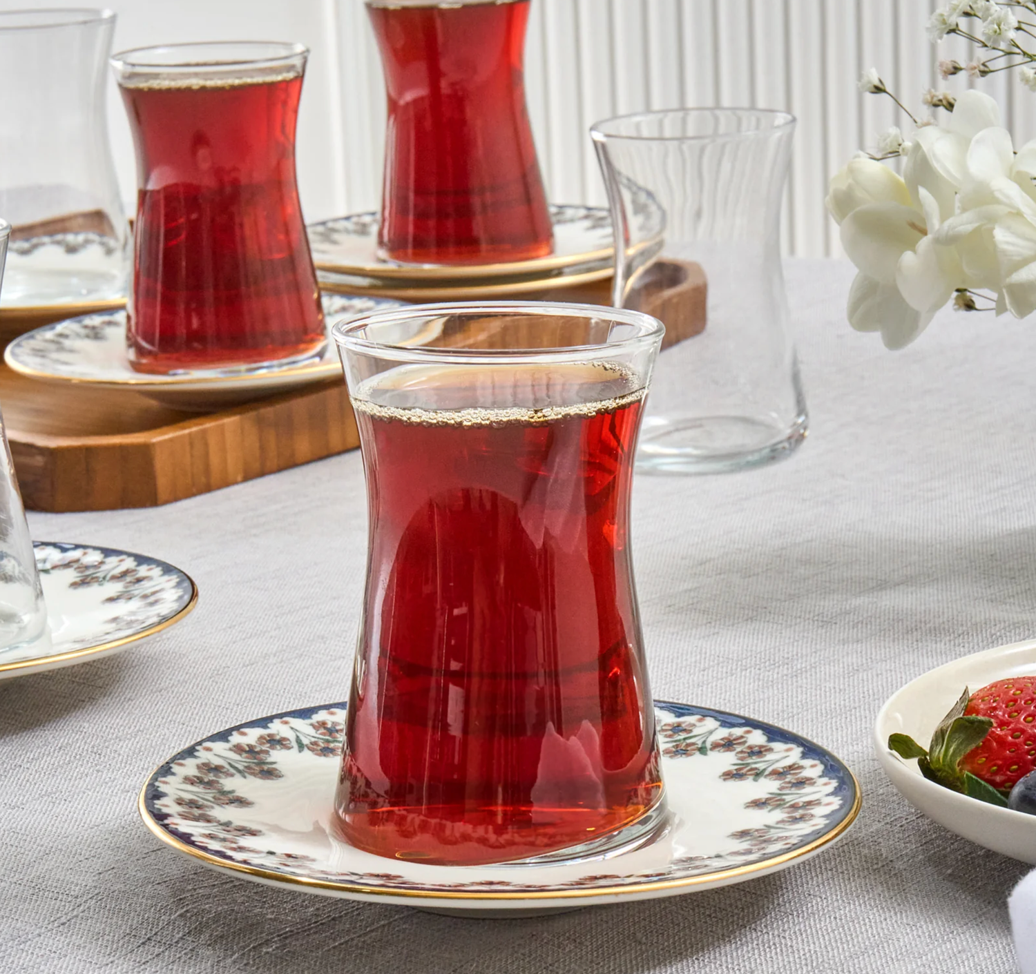 Karaca Florus 12-Piece Tea Set for 6 Persons