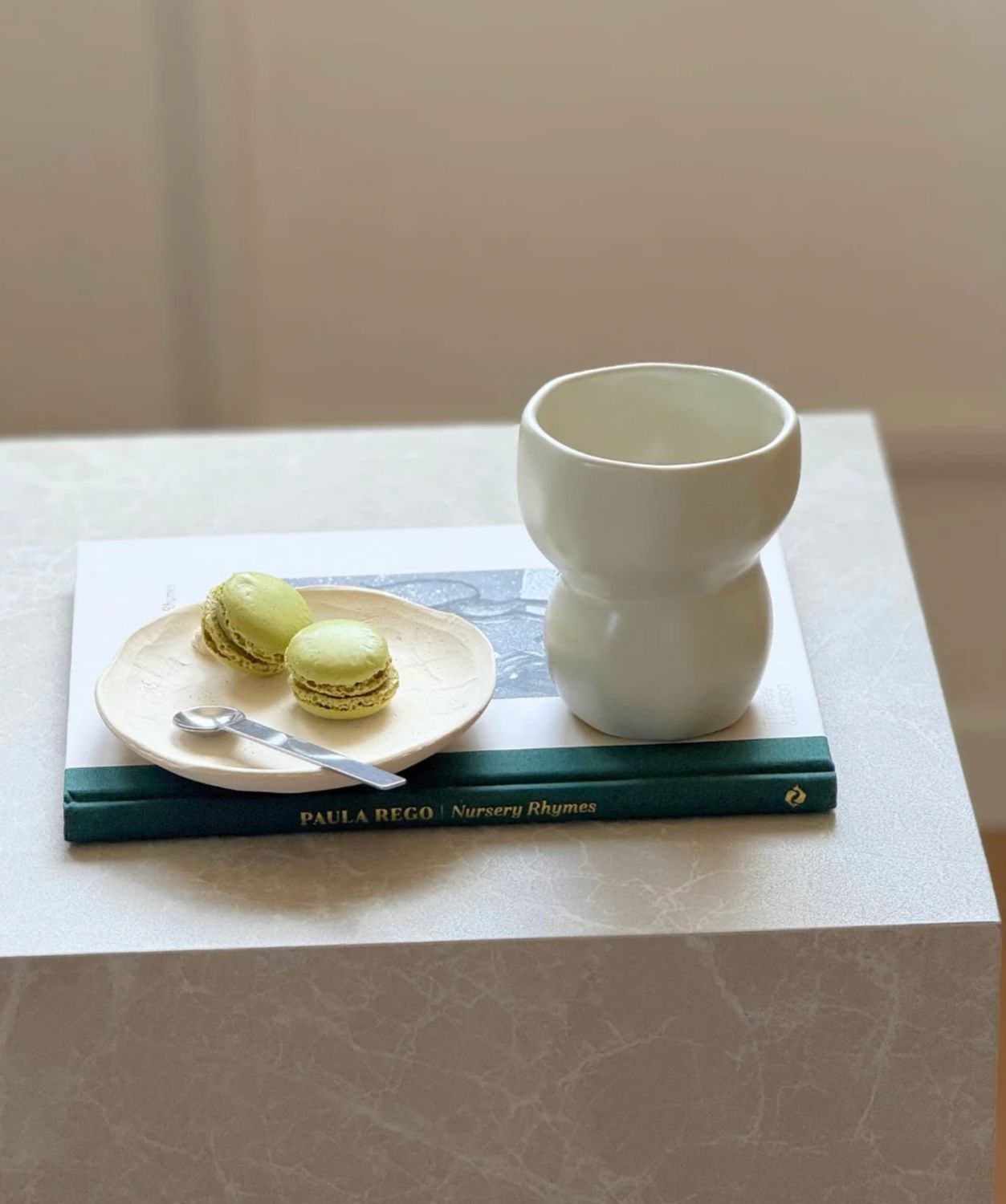 Organic ceramic mug white 2- Piece