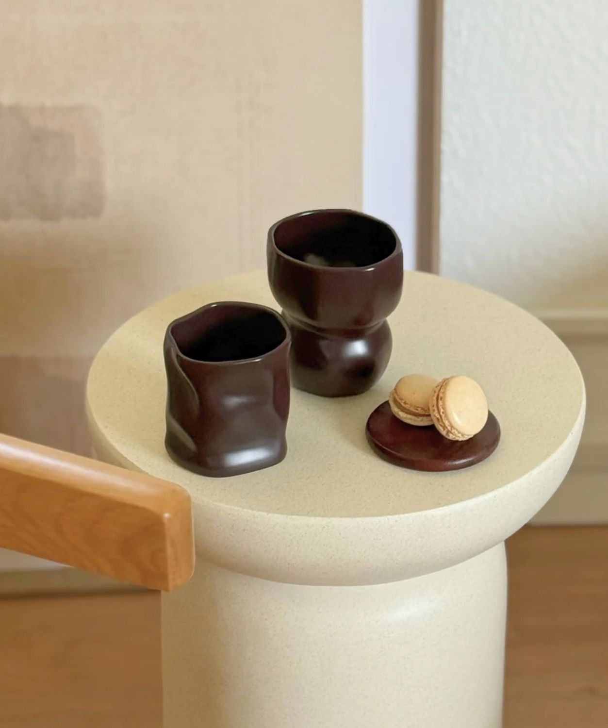 Organic ceramic mug Mocha Mousse 2-Piece