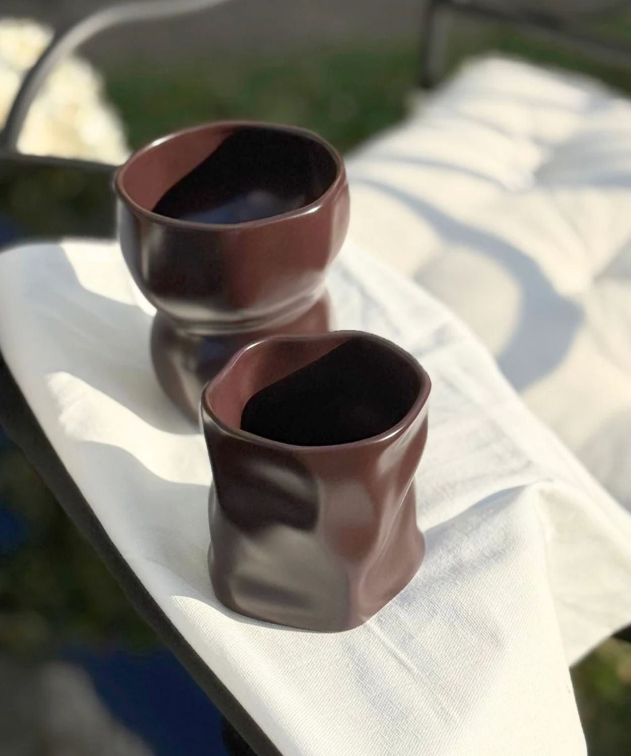 Organic ceramic mug Mocha Mousse 2-Piece