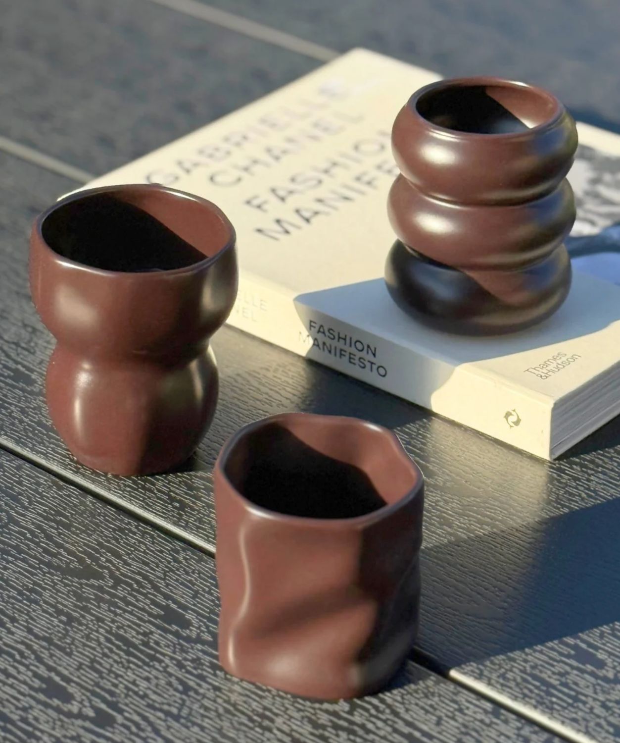 Organic ceramic mug Mocha Mousse 2-Piece
