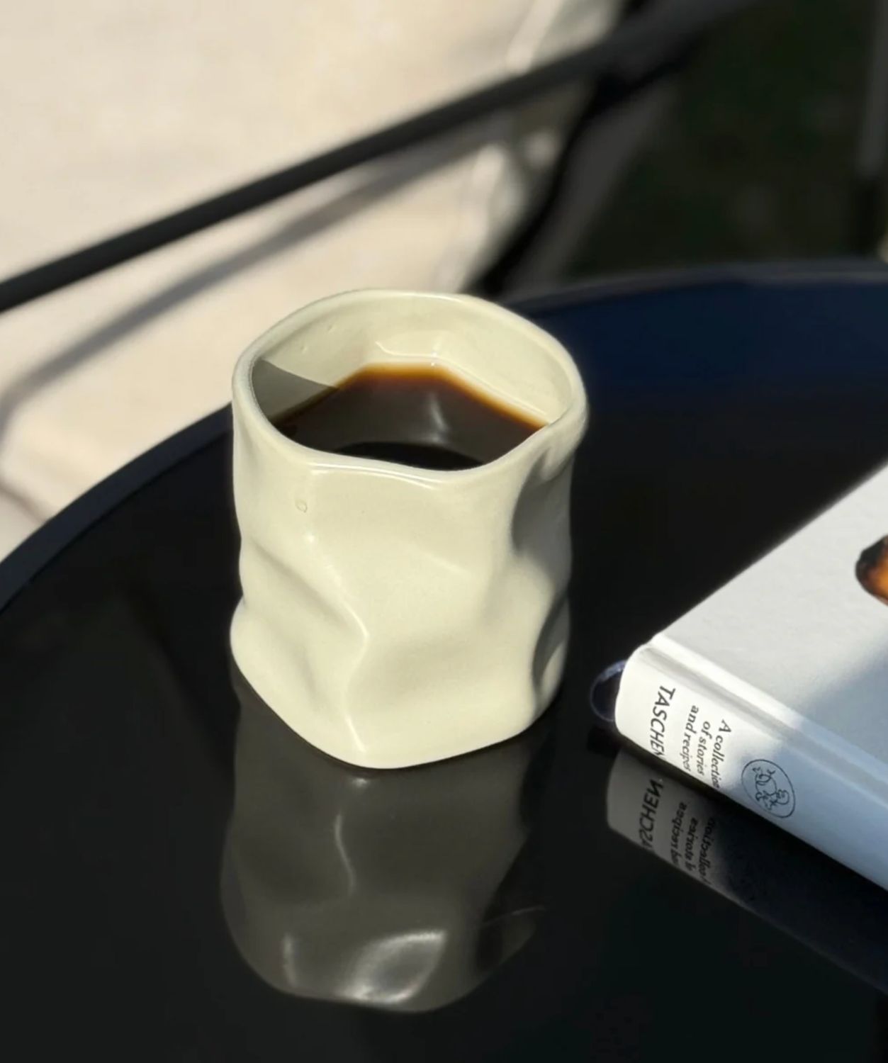 Diamond Ceramic Mug Beige 2-Piece
