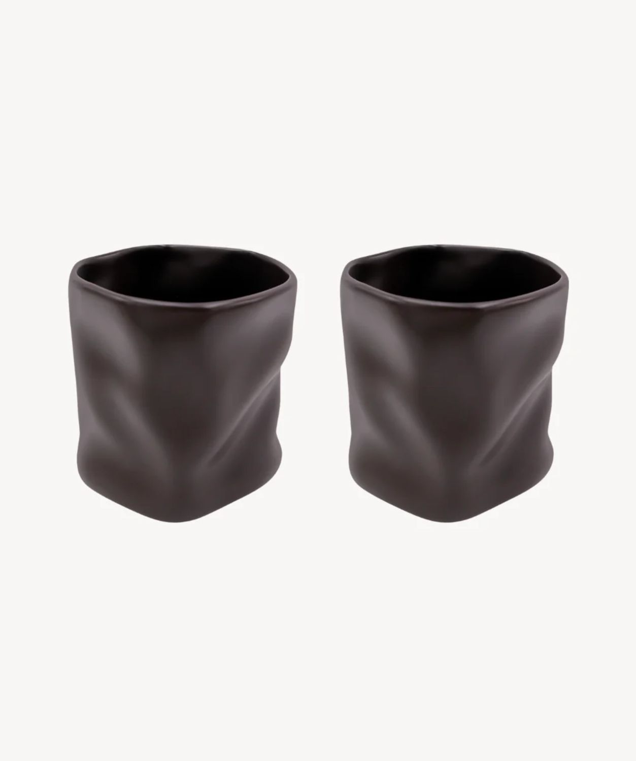 Diamond ceramic mug Mocha Mousse 2-Piece