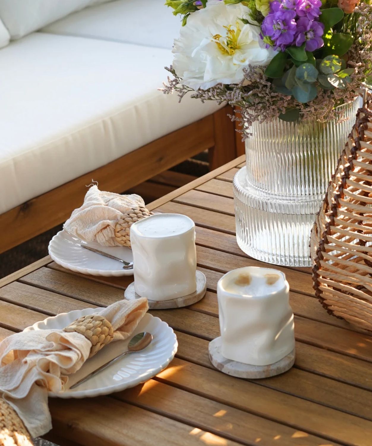 Diamond ceramic mug white 2-Piece