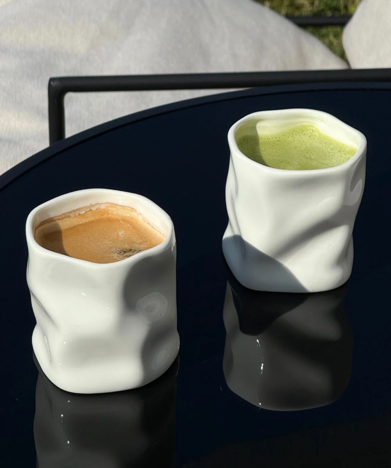 Diamond ceramic mug white 2-Piece