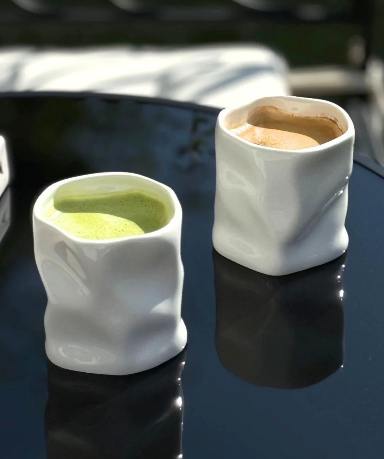 Diamond ceramic mug white 2-Piece