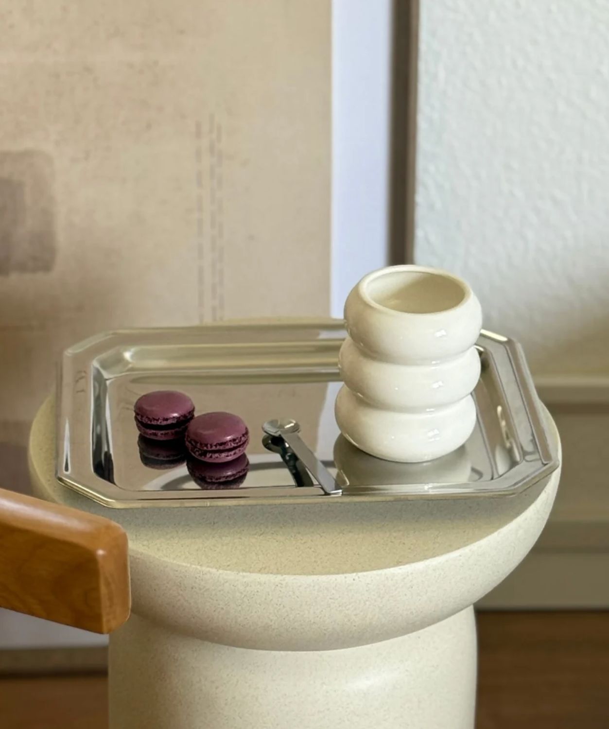 Wave Ceramic Mug White 2-Piece
