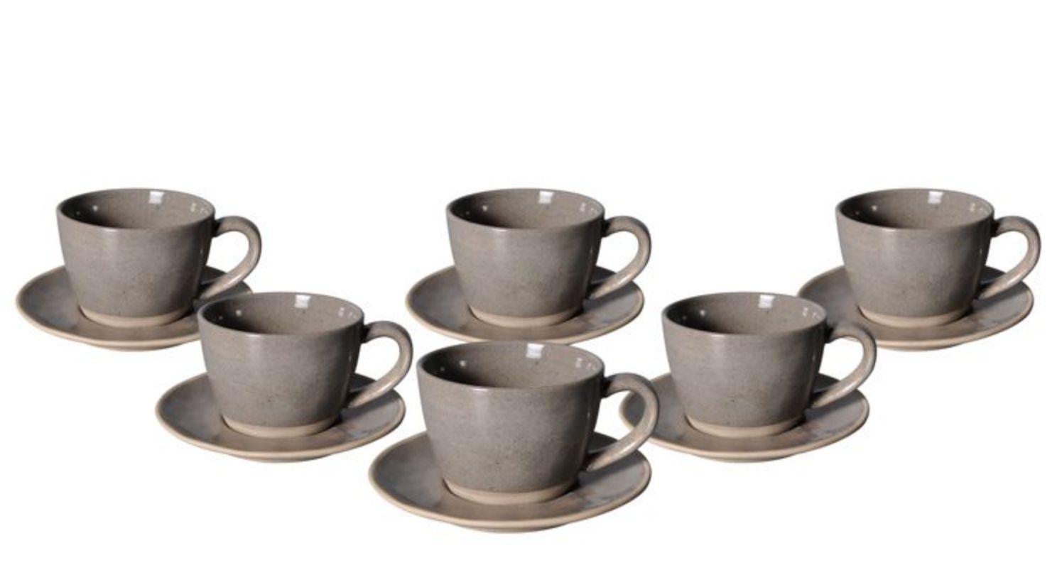 Bricard Albi Coffee Set | Dark Gray 12-Piece