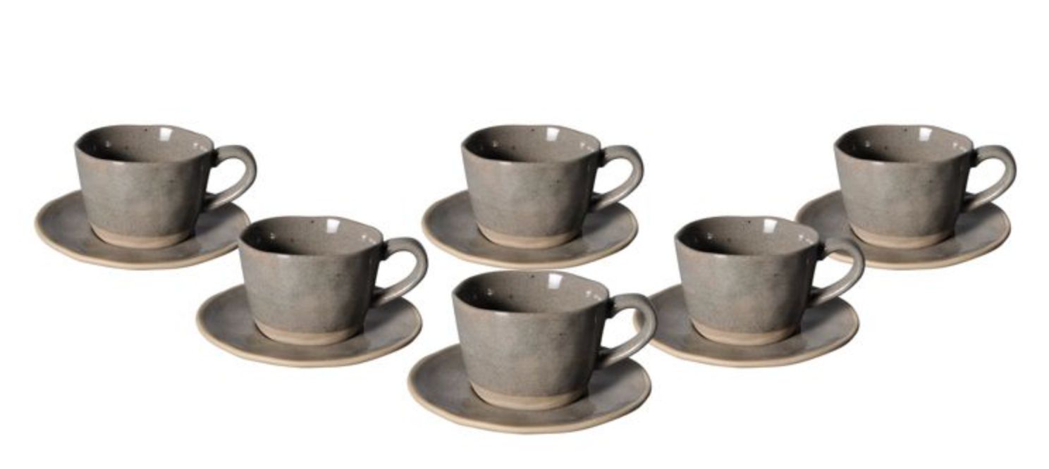 Bricard Albi Espresso Set | Dark Gray 12-Piece