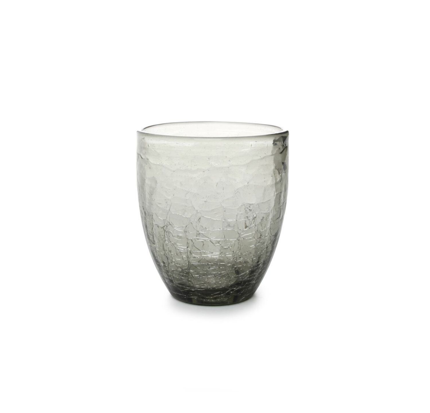 Glas 25cl grijs Crackle