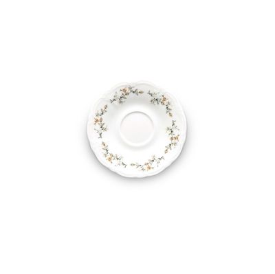 Mokka Schotel 12CM Bruine Bloem Retro