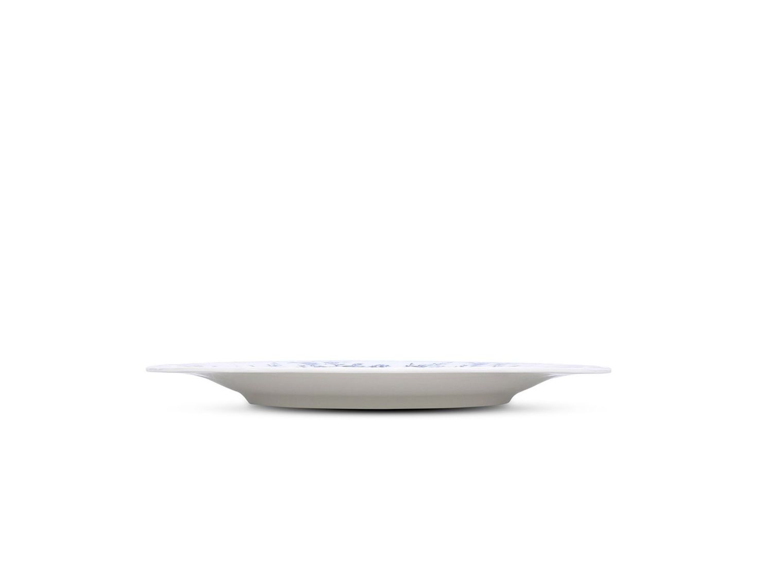 Bord 27,5CM Blauwe Bloem retro