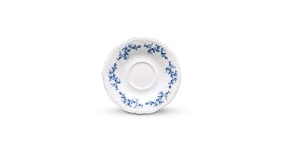 Mokka Schotel 12CM Blauwe Bloem Retro