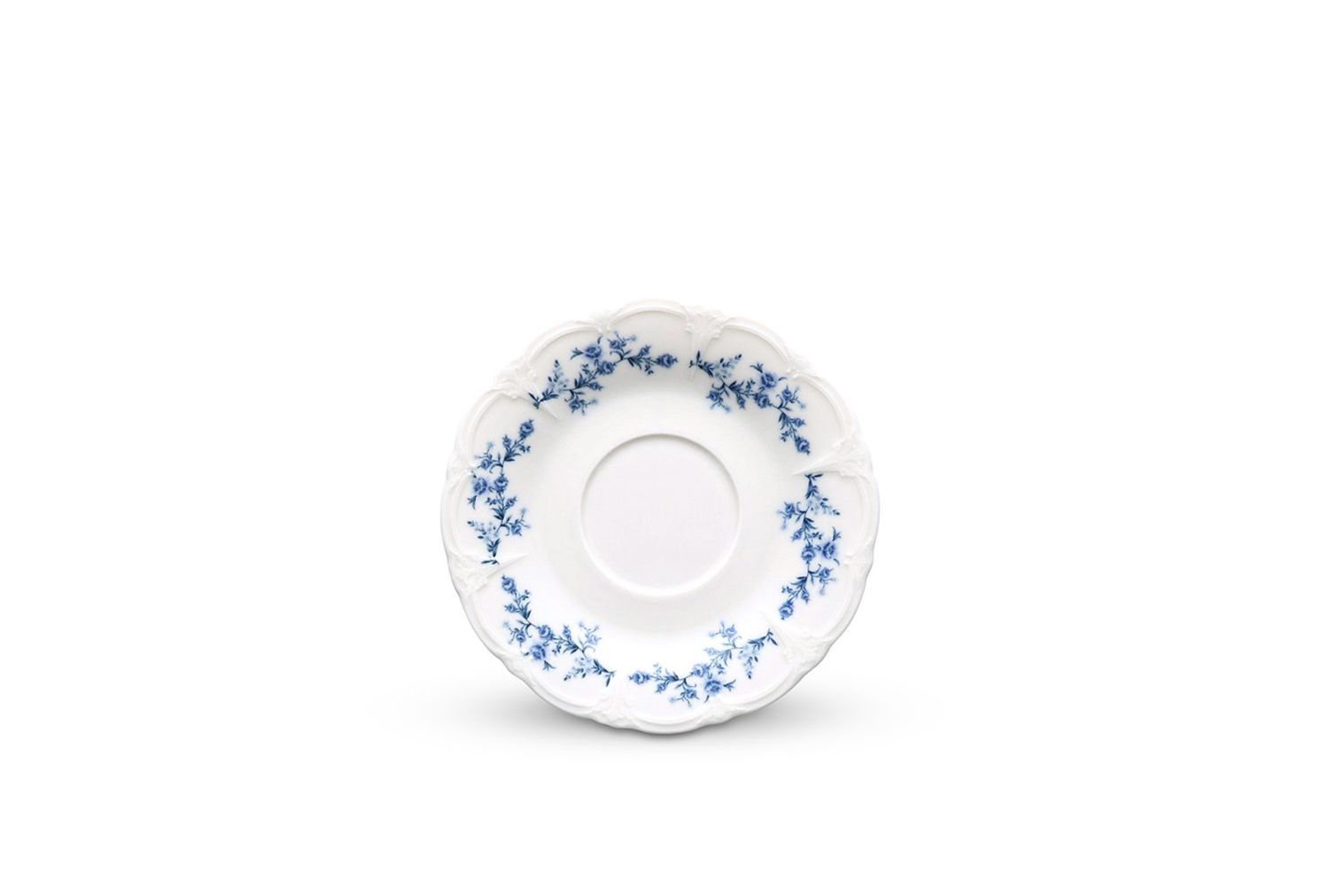 Fincan Tabağı 16,5CM Mavi Çiçek Retro