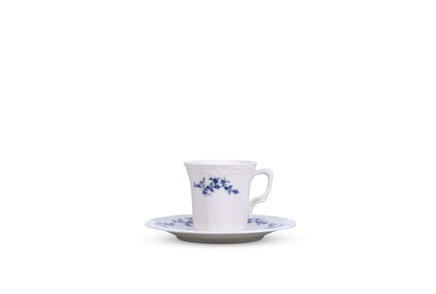 Fincan Tabağı 16,5CM Mavi Çiçek Retro