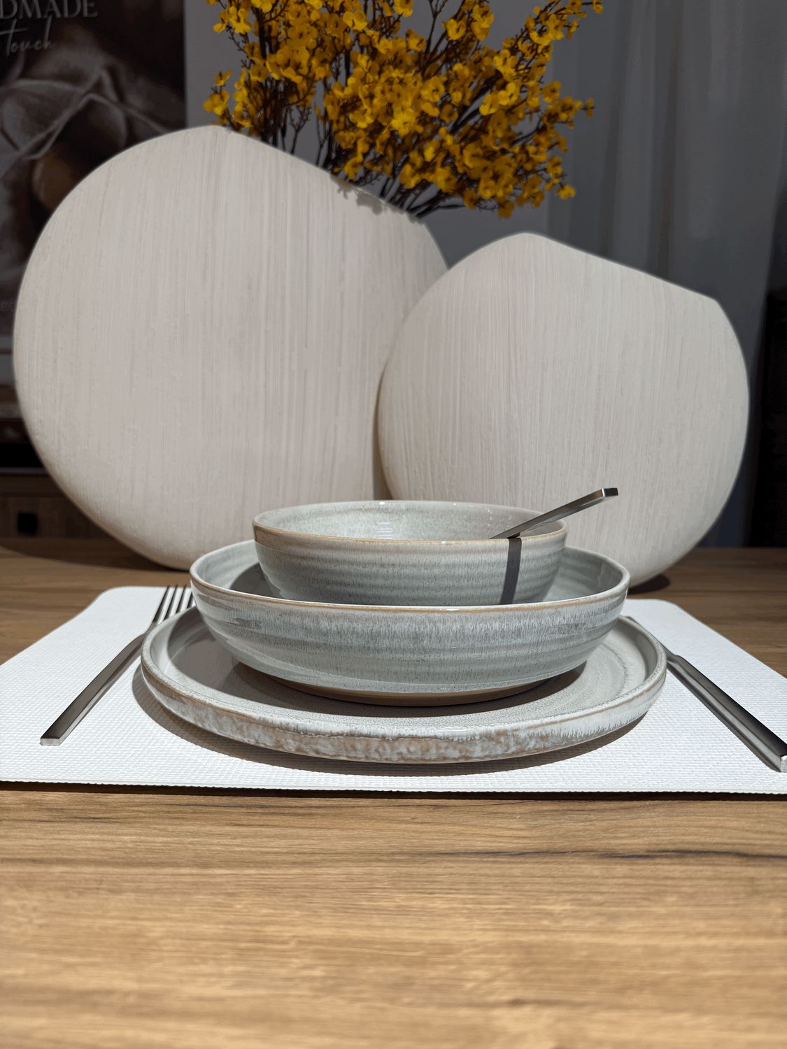 S&P Collection Cameo Bej 18 parça 6 kişilik yemek takımı