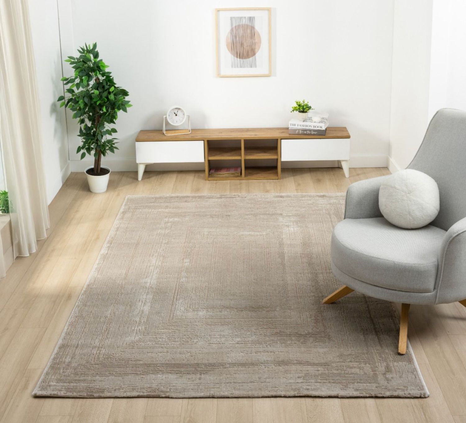 Elyse D278A Taupe Tapijt