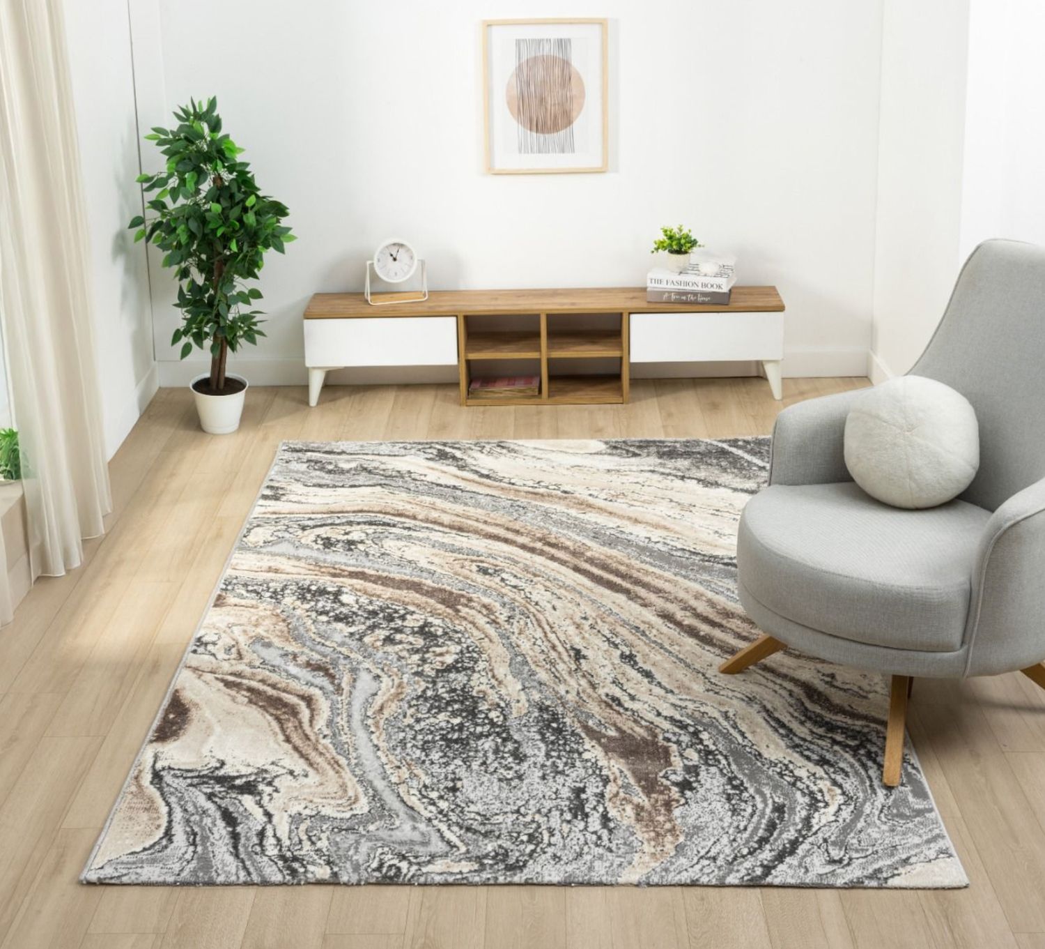 Valena 3563A Grey Tapijt