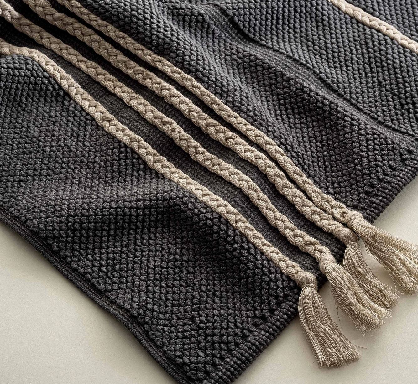 Ecocotton Karnella Badmat 100% Katoen Antraciet 50x80cm