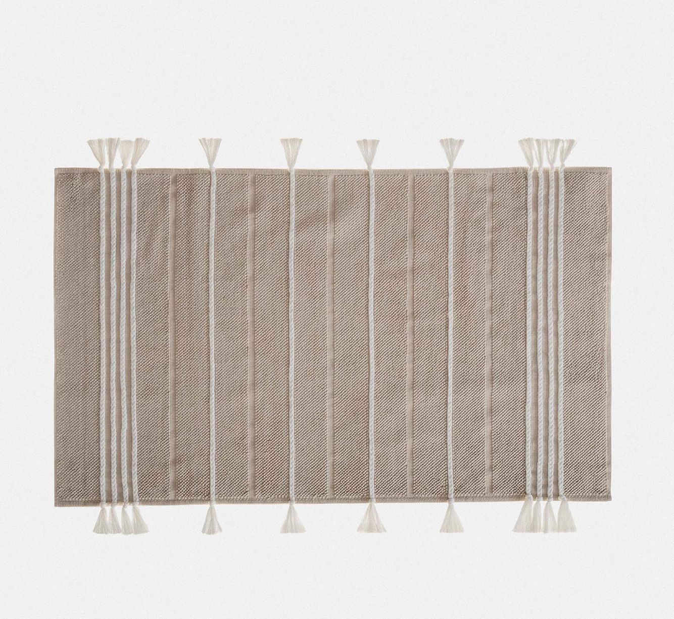 Ecocotton Karnella Badmat 100% Katoen Beige 50x80cm