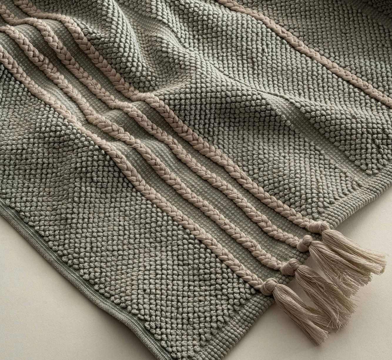 Ecocotton Karnella Bath Mat 100% Organic Cotton Green 50x80 Cm