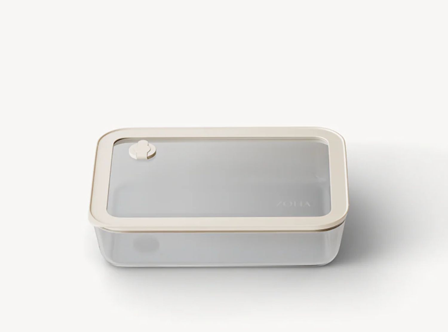 820 ml bej renkli şeffaf saklama kabı