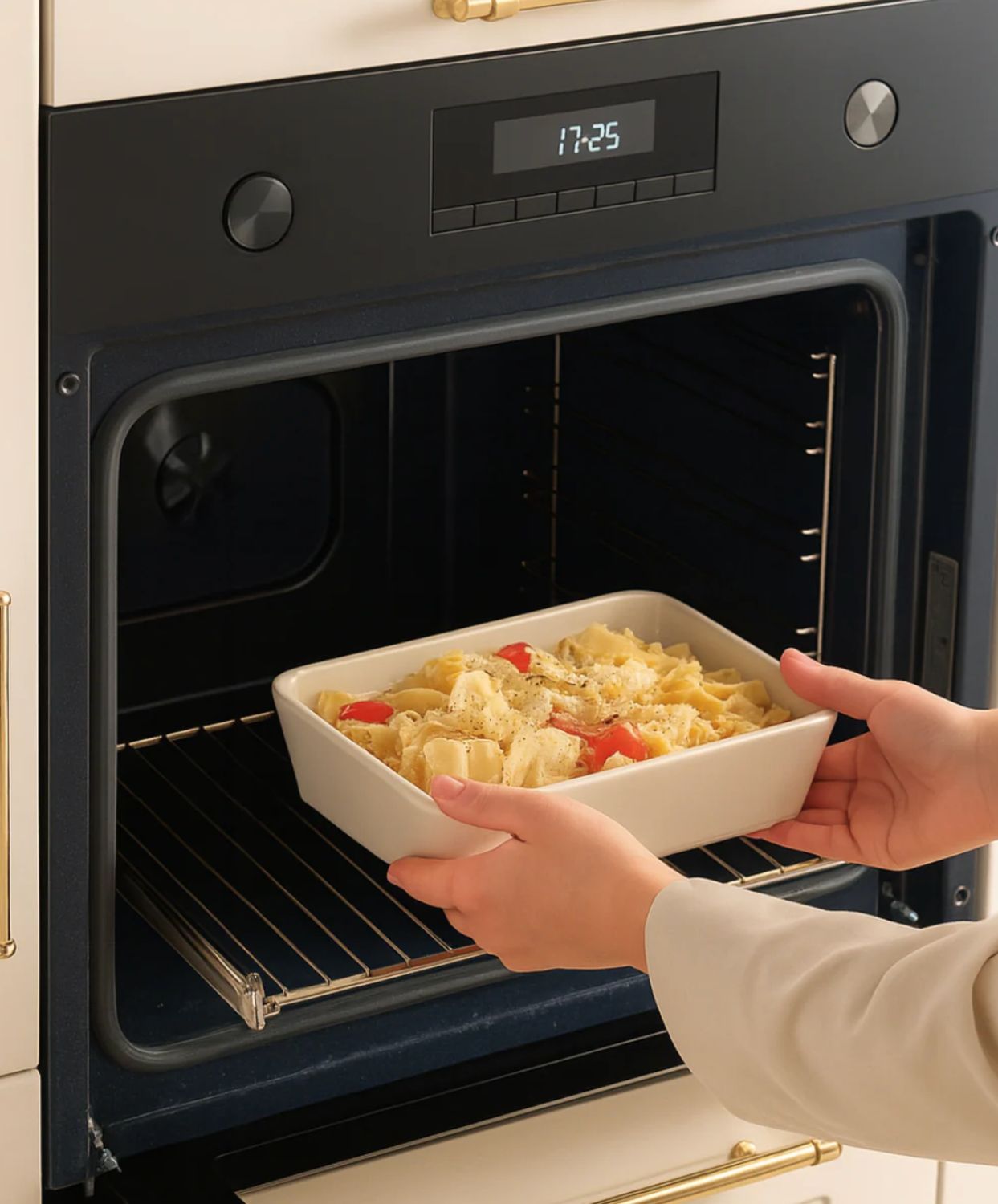 820 ml bej renkli şeffaf saklama kabı