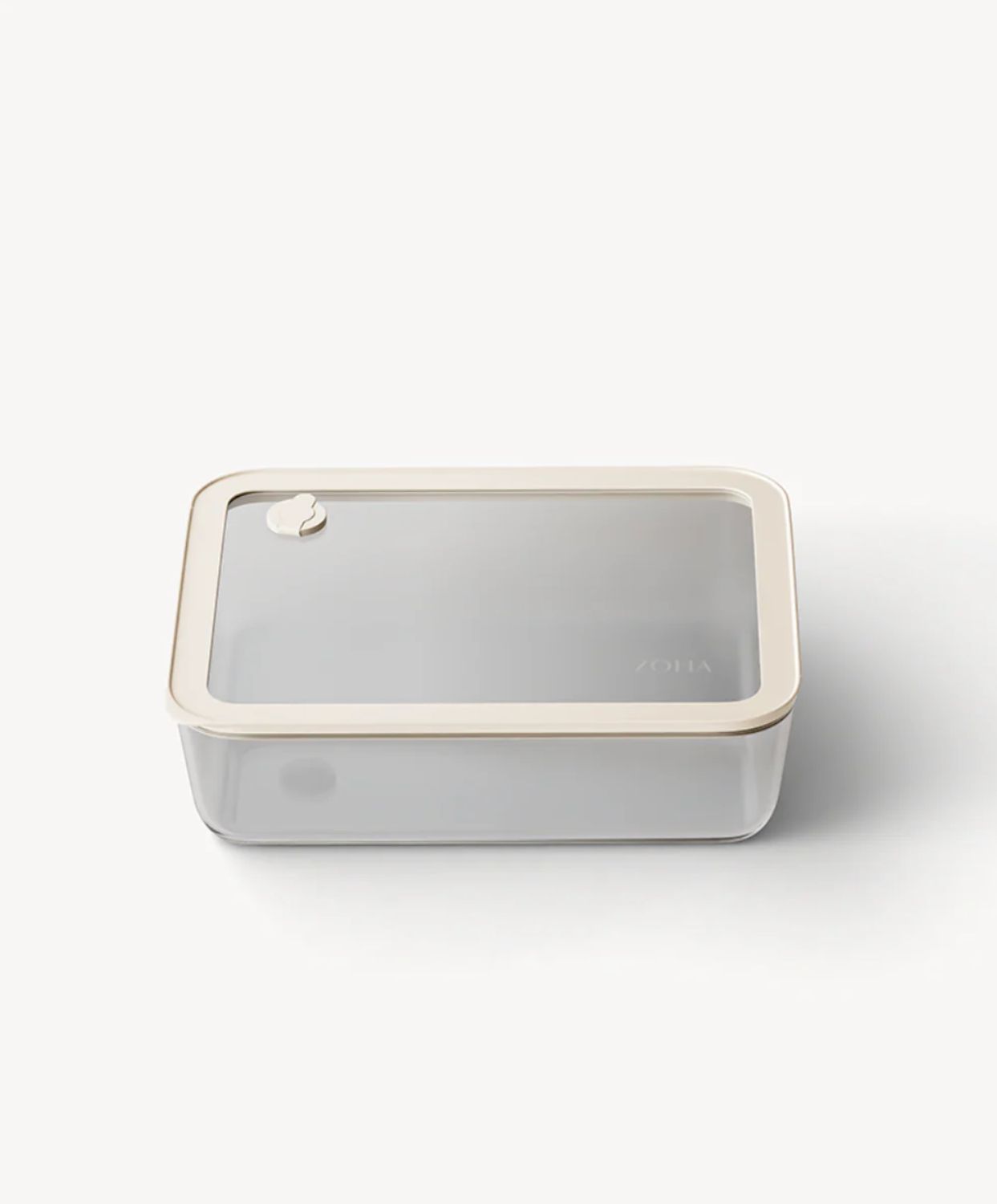 Food storage container 1550 ml beige transparent