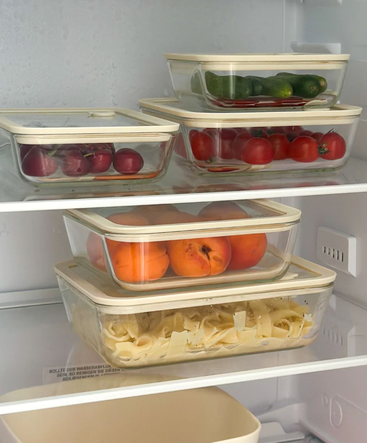 Food storage container 1550 ml beige transparent