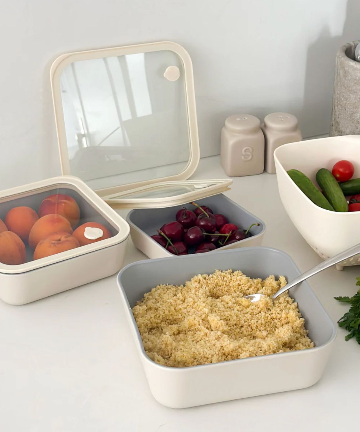 820 ml seramik kaplamalı saklama kabı