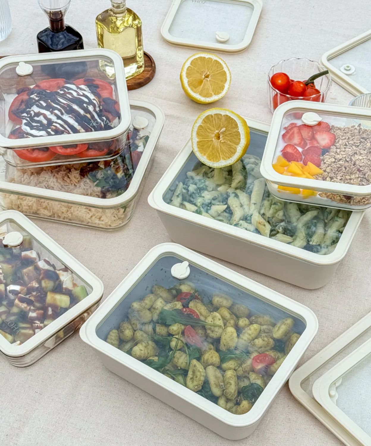 Vershoudbakjes Voordeel bundel transparant 8 stuks