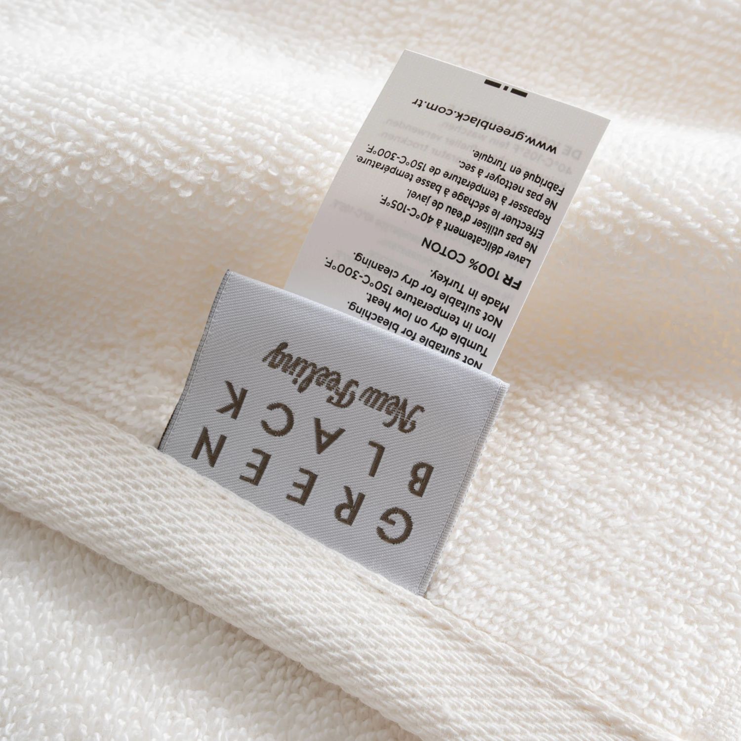 Ecocotton Lara Badlaken Creme 80x150 cm Ecocotton Lara Badlaken Creme 80x150 cm