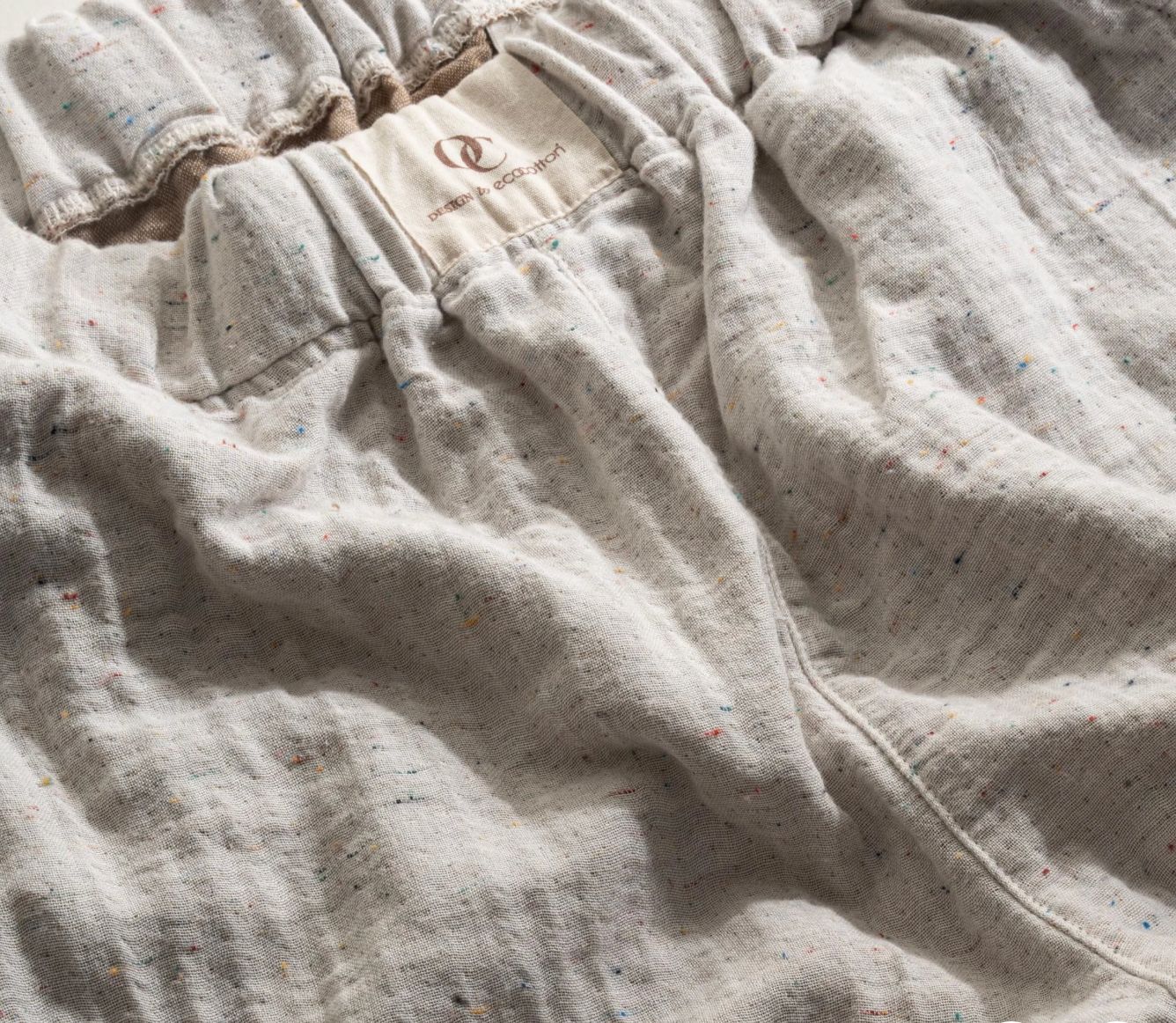 Ecocotton Alinda Erkek Şortlu Pijama Takımı Organik Pamuk Müslin Haki