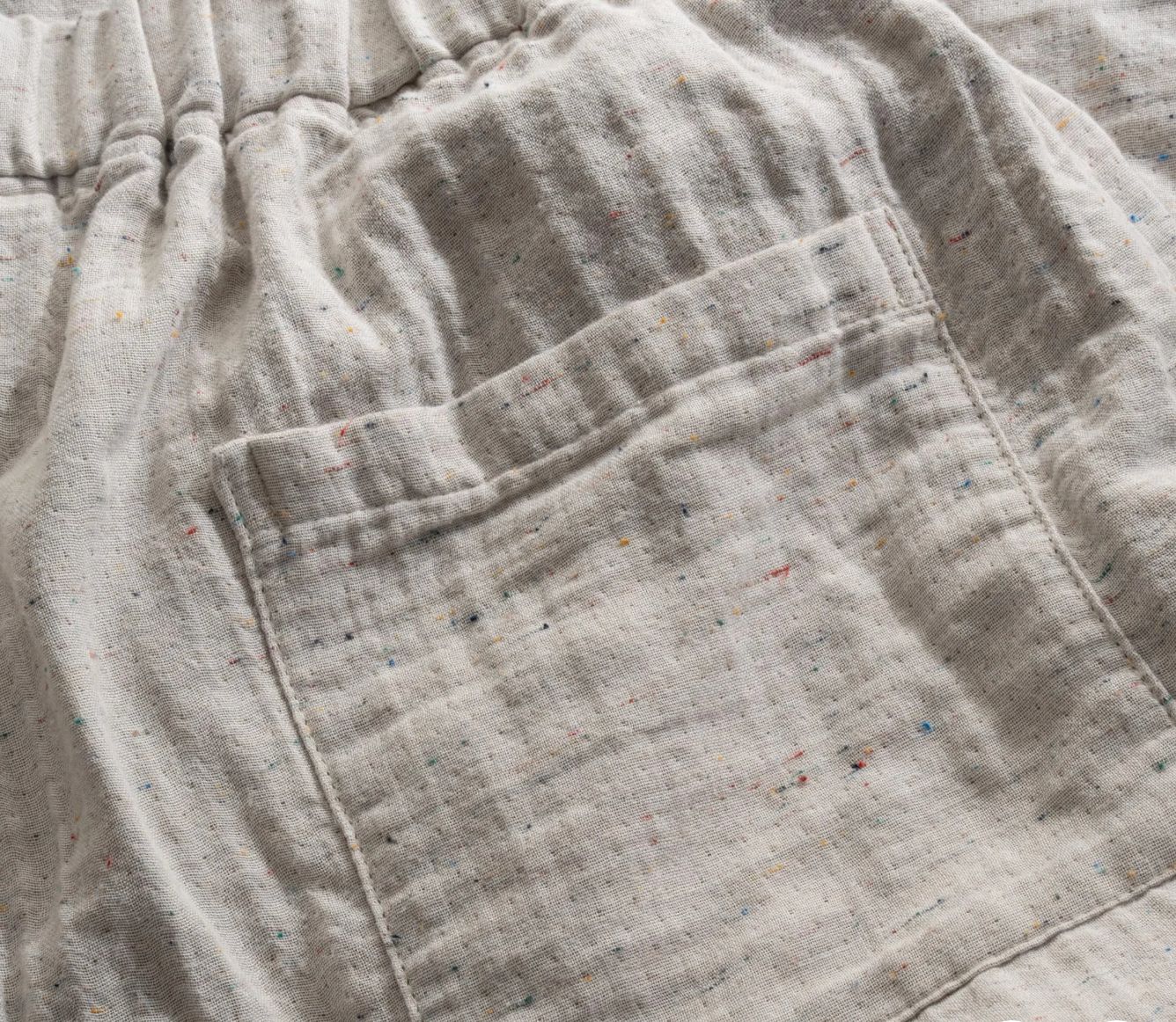 Ecocotton Alinda Erkek Şortlu Pijama Takımı Organik Pamuk Müslin Haki