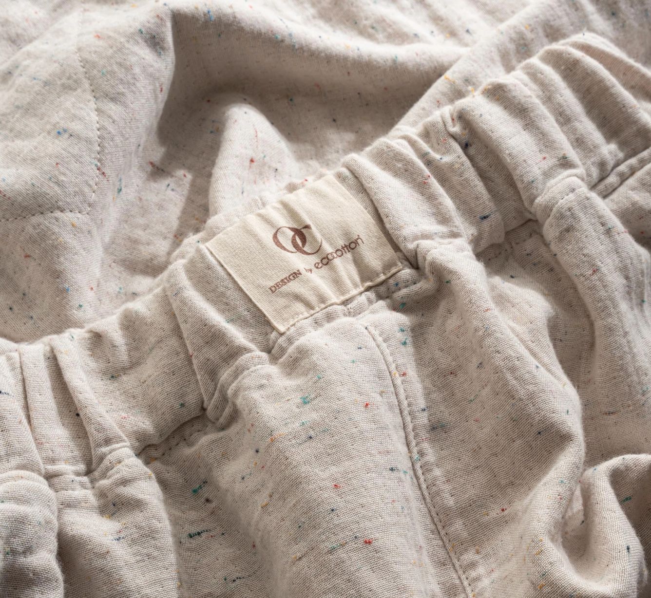 Ecocotton Alinda Damesset Biologisch Katoenen Mousseline Beige