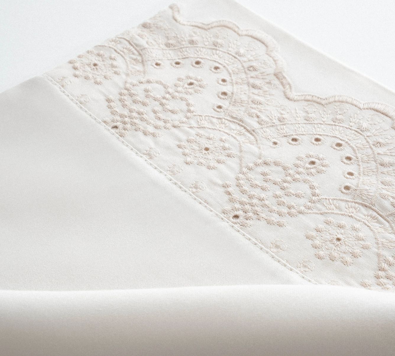 Ecocotton Ahter Kingsize Beddengoed Set Biologisch Katoen Satijn Beige