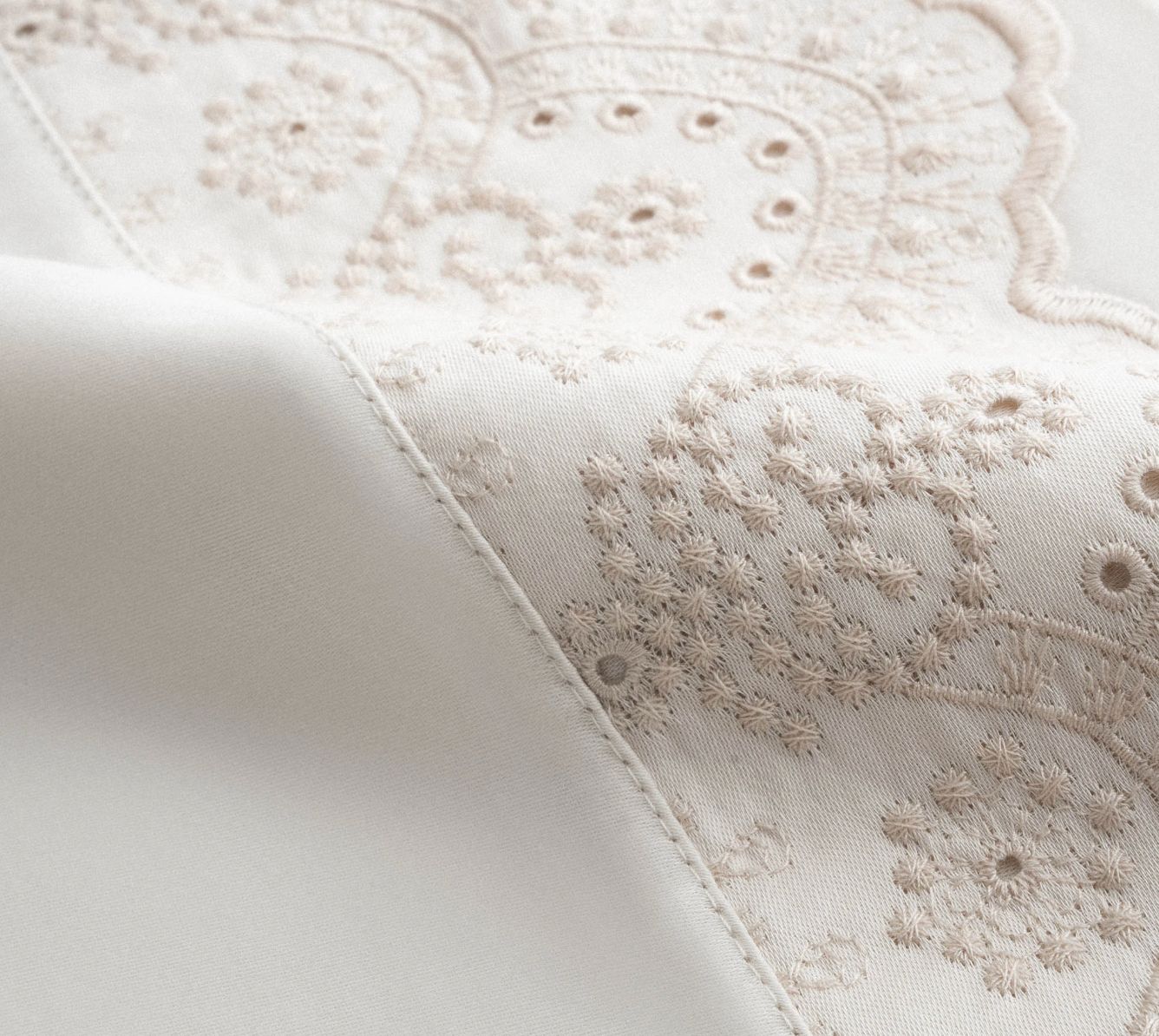 Ecocotton Ahter Kingsize Beddengoed Set Biologisch Katoen Satijn Beige