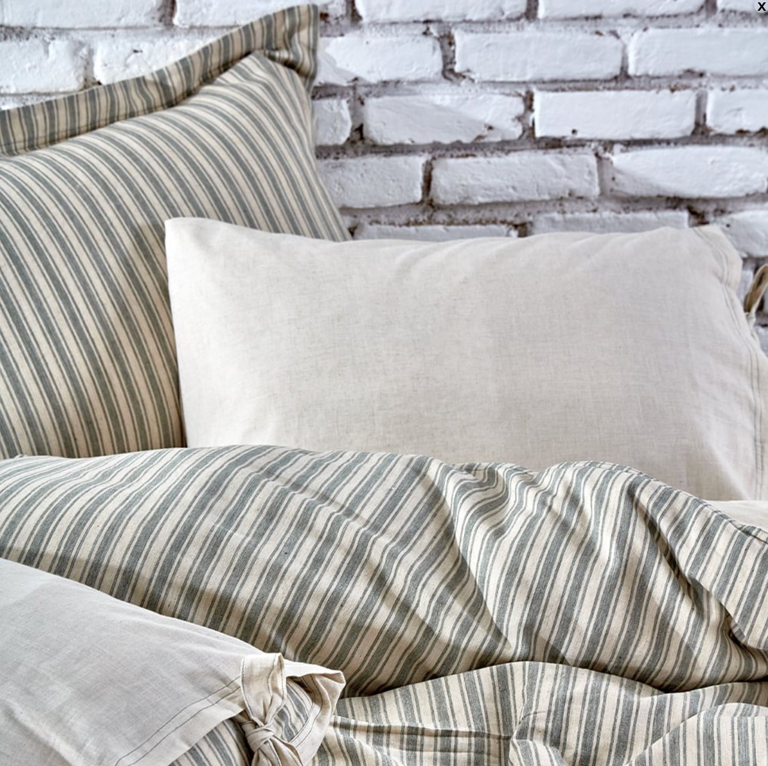 Ecocotton Ala Kingsize Beddengoed Set Biologisch Katoen Linnen Groen