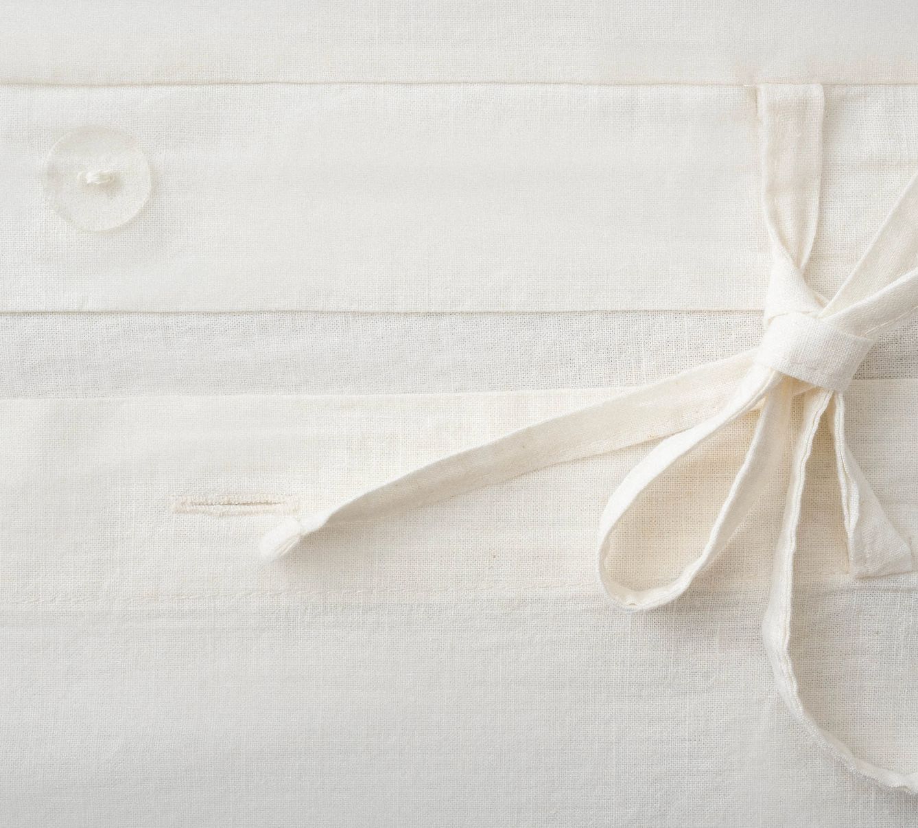 Ecocotton Amanda King Size Beddengoedset Biologisch Katoen Linnen Crème