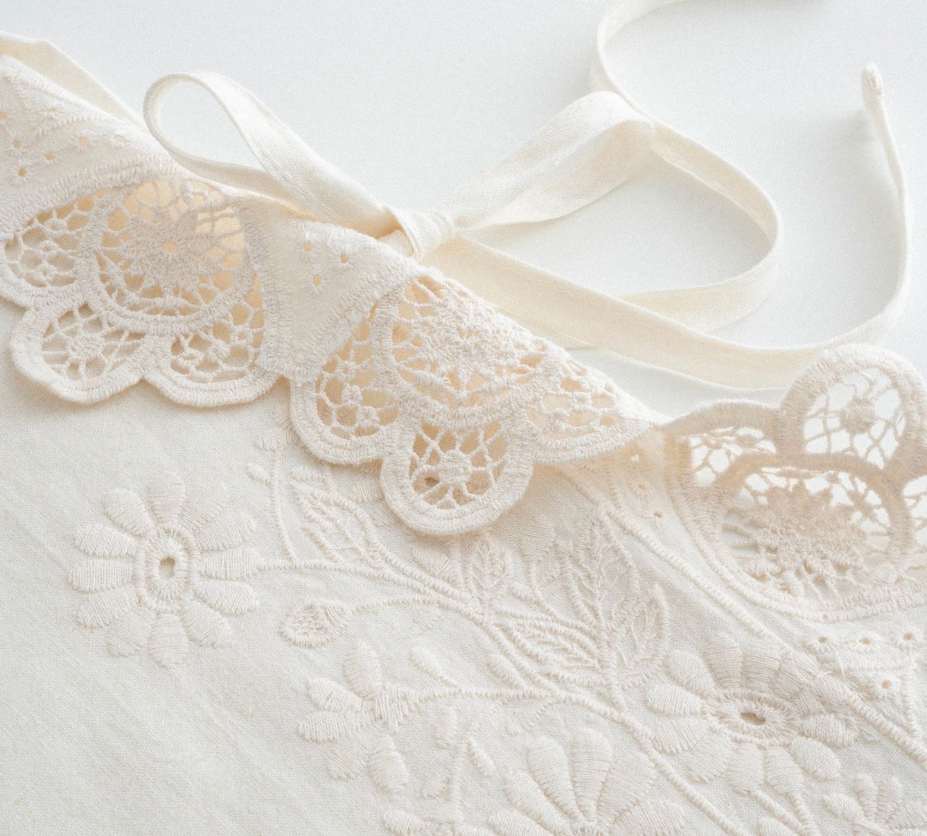 Ecocotton Amanda King Size Beddengoedset Biologisch Katoen Linnen Crème