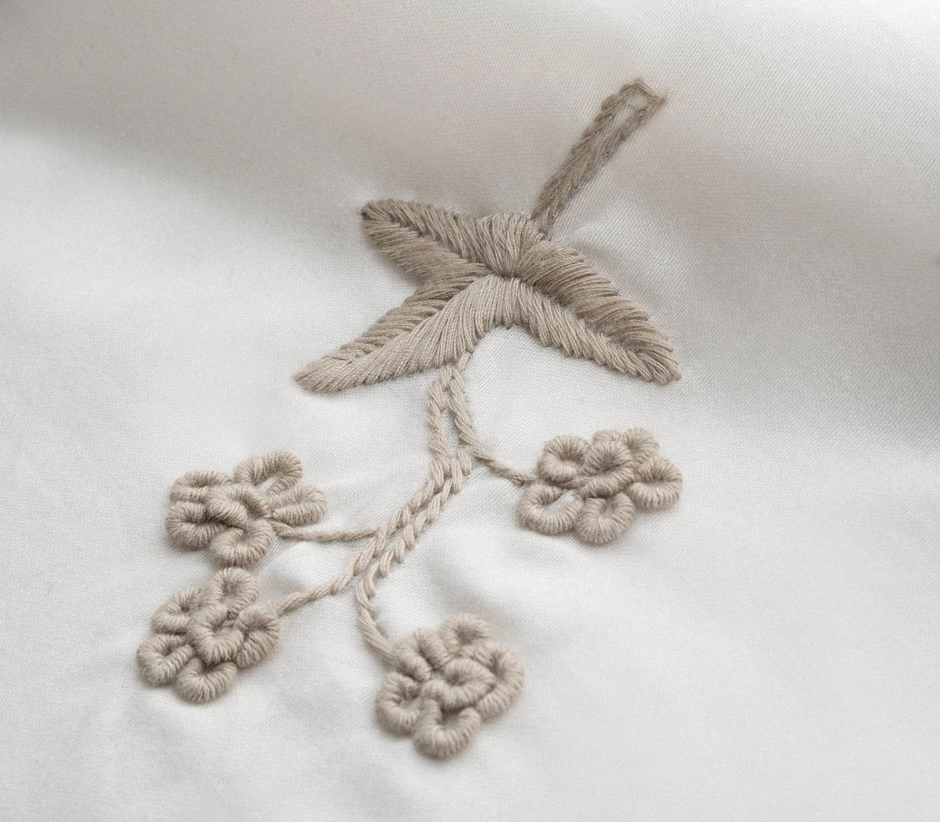 Ecocotton Ayliz King Size Beddengoedset Biologisch Katoen Satijn Crème