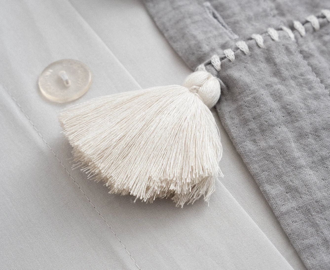 Ecocotton Doga King Size Beddengoedset Biologisch Katoen Mousseline Grijs Ecocotton Doga King Size Beddengoedset Biologisch Katoen Mousseline Grijs