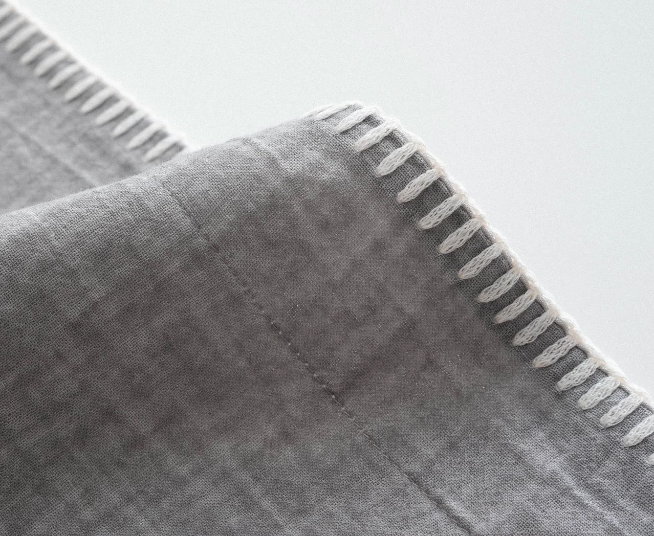 Ecocotton Doga King Size Beddengoedset Biologisch Katoen Mousseline Grijs Ecocotton Doga King Size Beddengoedset Biologisch Katoen Mousseline Grijs