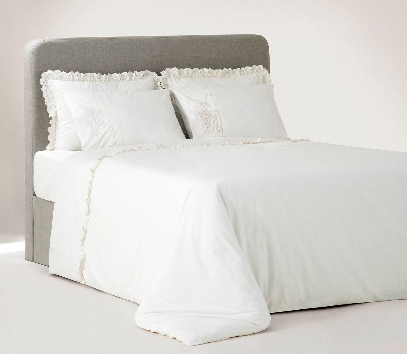 Ecocotton Elsa King Size Beddengoedset Biologisch Katoen Crème