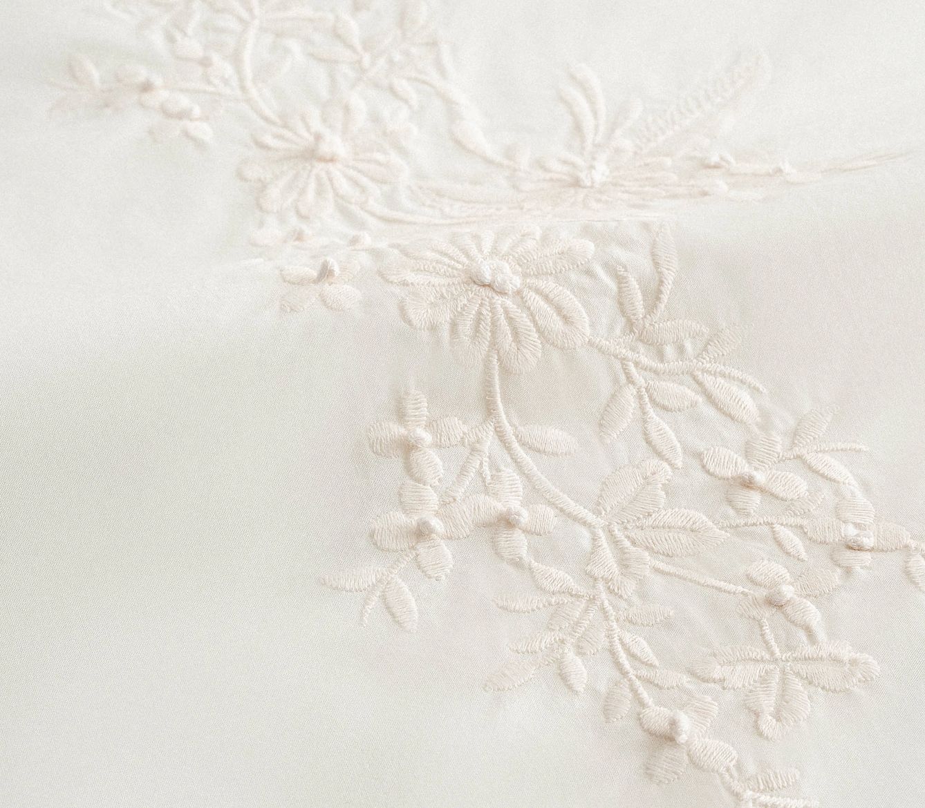 Ecocotton Elsa King Size Beddengoedset Biologisch Katoen Crème