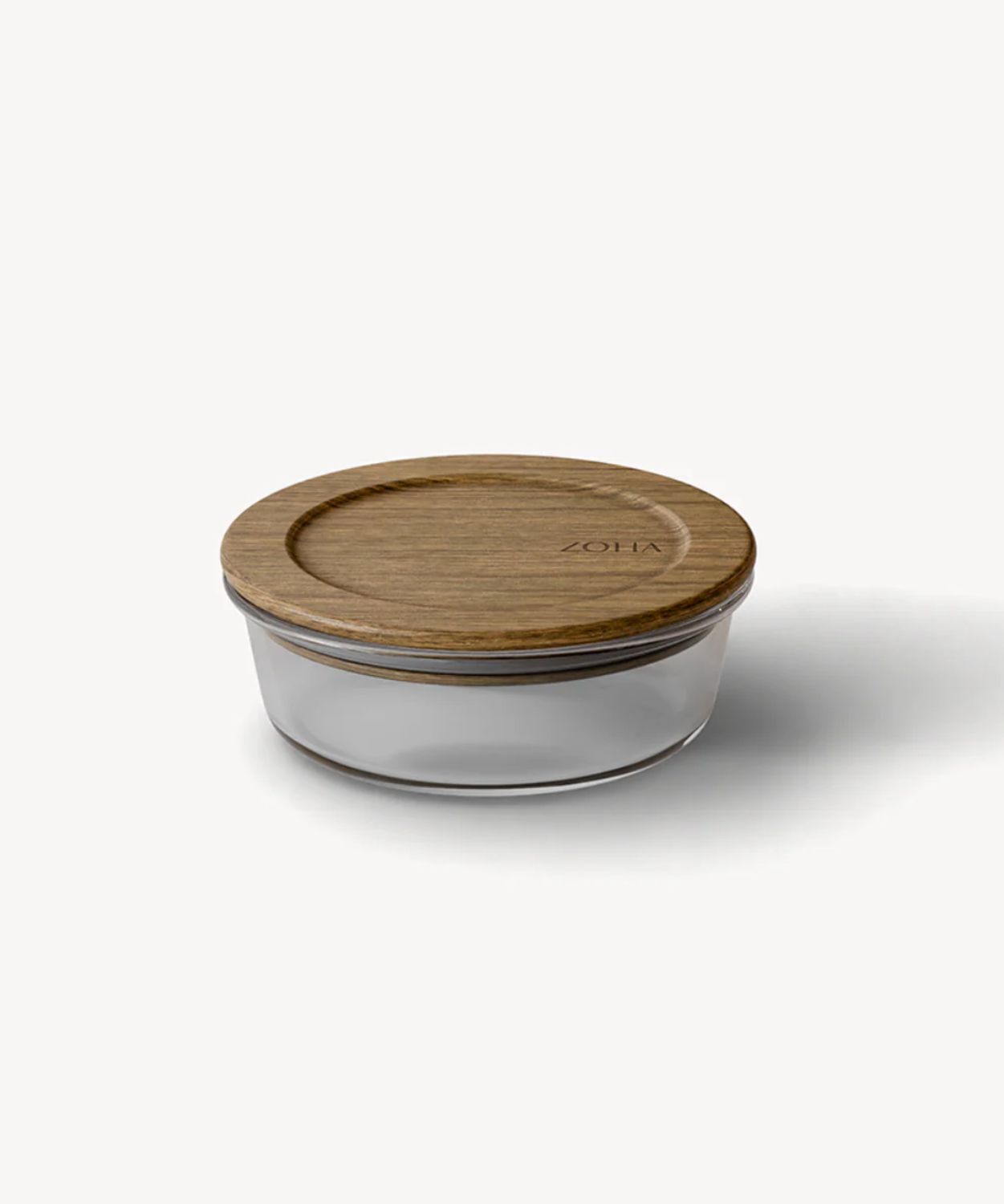 Vershoudbakje met acacia deksel Rond 400 ml Vershoudbakje met acacia deksel Rond 400 ml